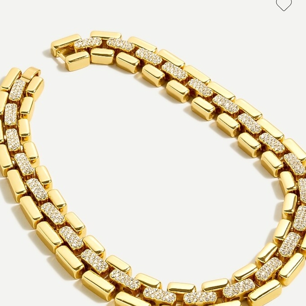 J.Crew Gold Pave Women's Necklace